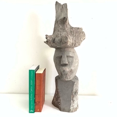 Escultura Cabeça - Zé Bezerra - Expedição Galeria - Arte Popular Brasileira