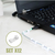 Organizador De Cables Set X12 Clips Adhesivos Separadores - comprar online