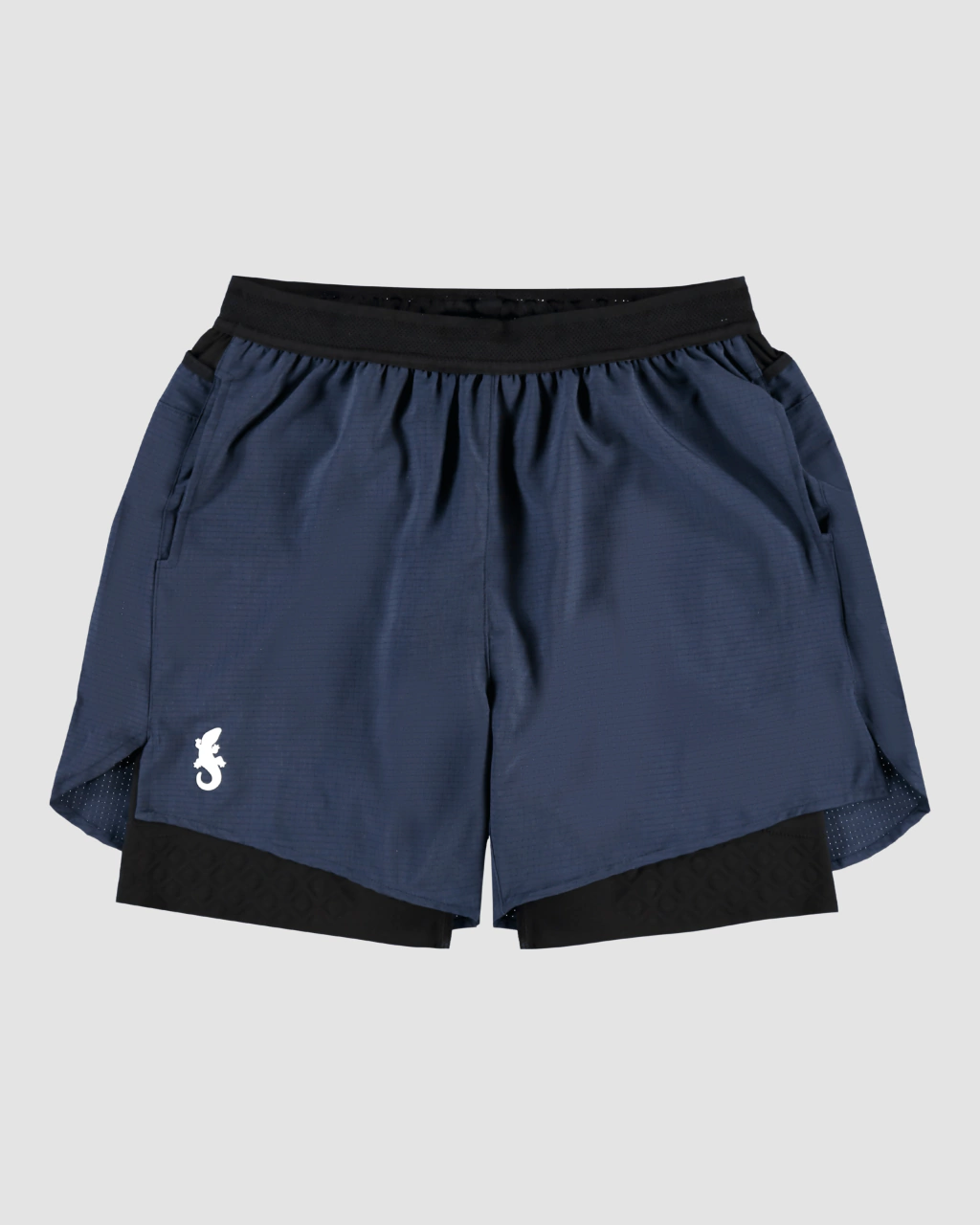 Shorts 2 em 1 Kupaa Média Coxa - Azul - comprar online