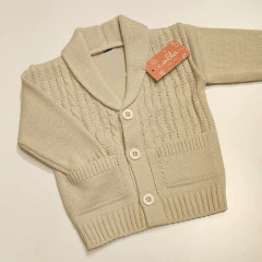 CARDIGAN TEJIDO CON CUELLO - comprar online