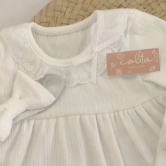 CONJUNTO ROSY - VESTIDO ML Y CALZA