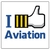 Adesivo I Like Aviation