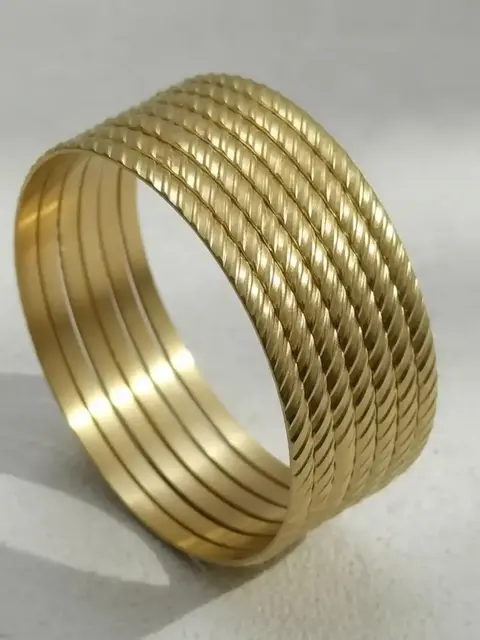Semanario líneas 68mm 4mm acero dorado