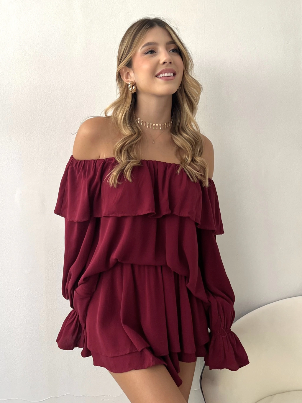 conjunto floretta cereja