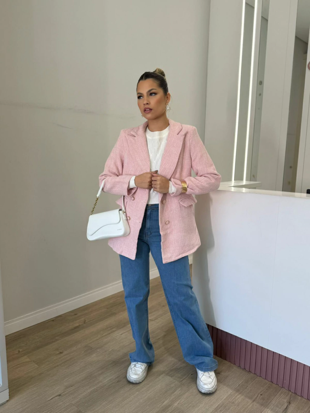 Blazer em Tweed