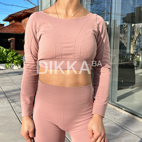 TOP LARGO ALIZ ROSA