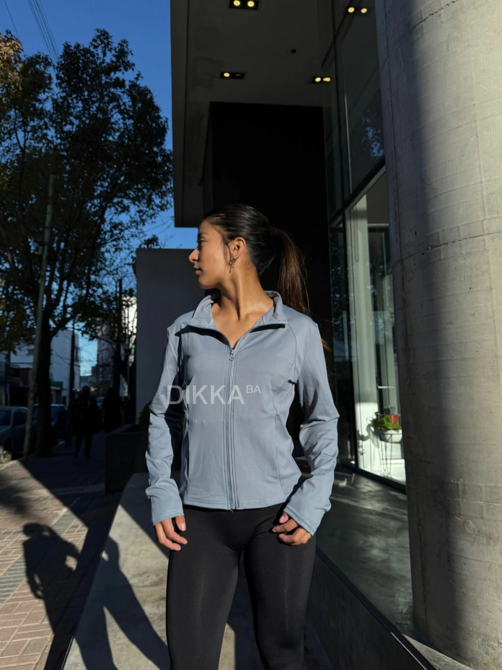 CAMPERA RENA GRIS AZULADO