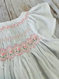 VESTIDO S/M OLIVIA SMOCK PLUMETI en internet