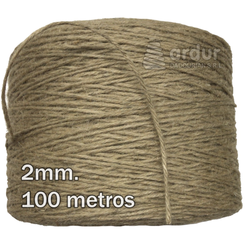 Hilo de Yute de 2mm 100 metros - Ideal Macramé - Crochet - Artesanías