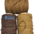 Hilo de Algodón Colores RUSTICOS - ideal para Macramé - 27 hebras - 1/2kg.