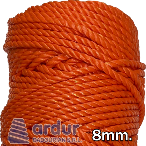 Soga Flotante Naranja de 8mm. Guardavidas