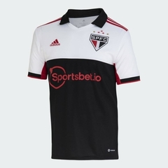 Camisa São Paulo III 22/23 Torcedor Adidas Masculina - Vermelho, Preto e Branco