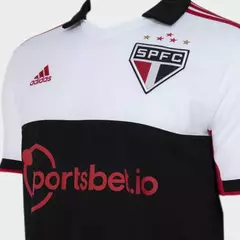 Camisa São Paulo III 22/23 Torcedor Adidas Masculina - Vermelho, Preto e Branco - Esporte Chique - A sua loja de Importações de Artigos esportivos