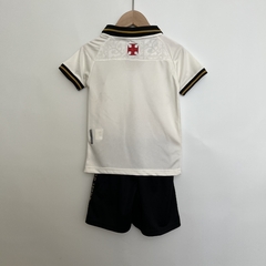 Kit Infantil Vasco da Gama III Kappa Torcedor Masculina - Branca com detalhes em dourado e preto - comprar online