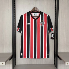 Camisa São Paulo II 24/25 - Torcedor New Balance Masculina - Vermelho e Preto - Esporte Chique - A sua loja de Importações de Artigos esportivos
