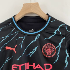 Kit Infantil Manchester City Third 3 23/24 Torcedor Puma Masculina - Azul Navy na internet