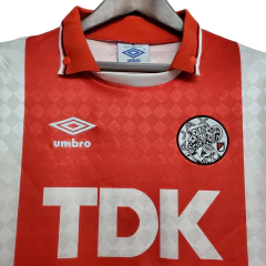 Camisa Ajax Retrô 1990-1992 Vermelha e Branca - Umbro na internet