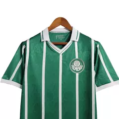 Camisa Retrô Palmeiras I 1993 - Masculina - Verde com listras em branco - Esporte Chique - A sua loja de Importações de Artigos esportivos