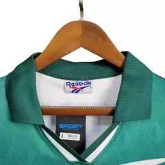 Camisa Retrô Palmeiras II 1996 - Masculina - Branca com detalhes em verde com patrocínio Parmalat