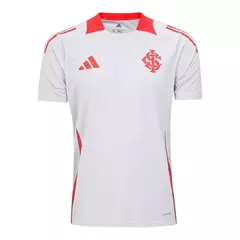 Camisa Internacional Treino 25/26 - Torcedor Masculina - Branca com detalhes em vermelho