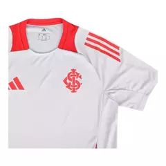 Camisa Internacional Treino 25/26 - Torcedor Masculina - Branca com detalhes em vermelho - loja online