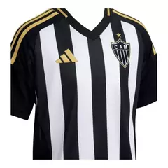 Camisa Atlético Mineiro I 25/26 - Torcedor Masculina - Preta com listras brancas com detalhes em amarelo na internet