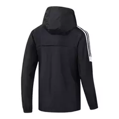 Jaqueta Corta-Vento Roma 24/25 - Masculina - Preta com detalhes em branco - comprar online