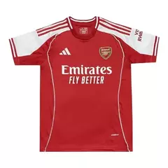 Camisa Arsenal I 25/26 - Torcedor Adidas Masculina - Vermelha e branca