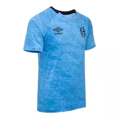 Camisa Grêmio Pré-jogo 25/26 - Torcedor Umbro Masculina - Azul - Esporte Chique - A sua loja de Importações de Artigos esportivos