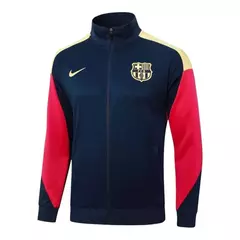 Jaqueta Corta-Vento Barcelona 25/26 - Masculina Nike - Azul com detalhes em vermelho e amarelo