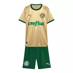 Kit Infantil Palmeiras III 24/25 - Dourada com detalhes em verde