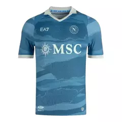 Camisa Napoli Edição especial 24/25 - Torcedor EA7 Masculina - Azul