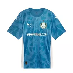 Camisa Palmeiras Goleiro I 25/26 - Torcedor Masculina - Azul com detalhes em branco