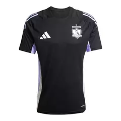 Camisa Colo Colo do Chile Treino 25/26 - Torcedor Masculina - Preta com detalhes em roxo e branco