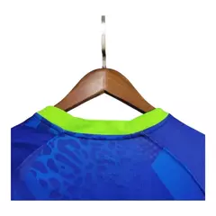 Camisa Seleção Brasileira II 25/26 - Torcedor Masculina - Azul com detalhes em verde