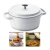Caçarola Studio Redonda Branca C/ Tampa Antiaderente 16x8cm, 1,3L - Hercules - loja online