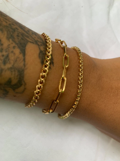 Mix Pulseiras Gold