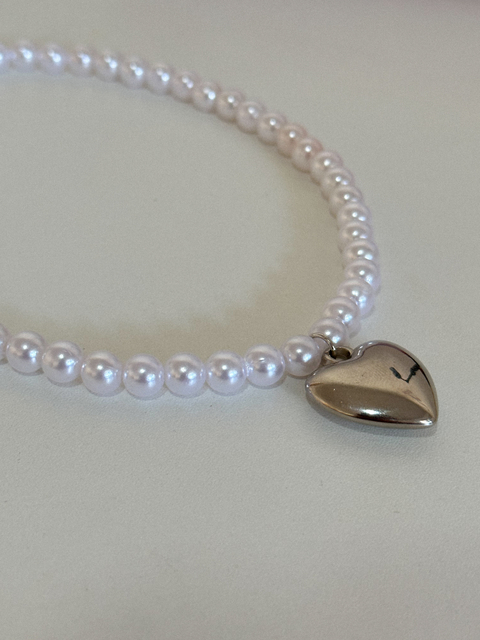 Choker Pérola Heart