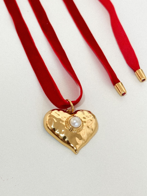 Choker Love Red