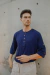 Camisola de lino Navy