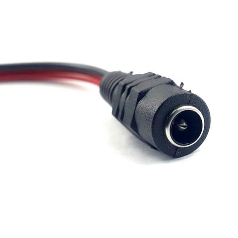 Cabo com Plug P4 Femea 2,1mm Com Rabicho