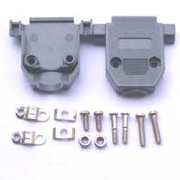 Capa Para Conector Db15 Com Kit Curto Cinza