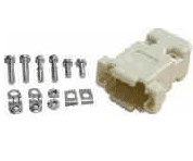 Capa Para Conector Db9 Bege Com Kit Curto