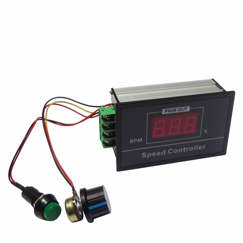Controlador PWM C/Chave 6-60V 20A C/Display