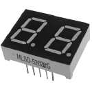 Display De Led Verde Anodo Duplo HS-5202BG/DG Máscara Preta