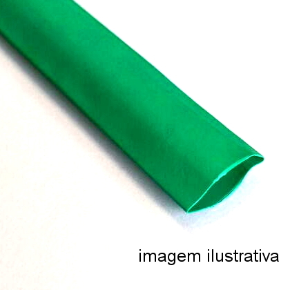 Espaguete Termo-retratil Diametro 1,5mm Verde (metro)