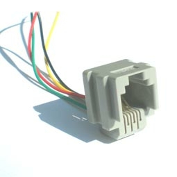 Jack RJ11 6P4C 623K Com 4 Fios