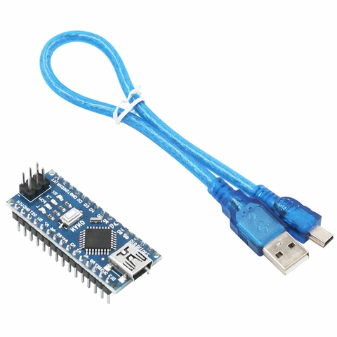 Nano V3 Ch340 ATmega168 com Cabo USB Compatível Com Arduino