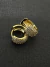 Par de Brinco Argola 55 Pedras Cravejado 11mm Banhado a ouro 18k - Medellin Joalheria