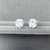 Par de Brinco Coroa de Diamante 8mm Ouro Branco na internet